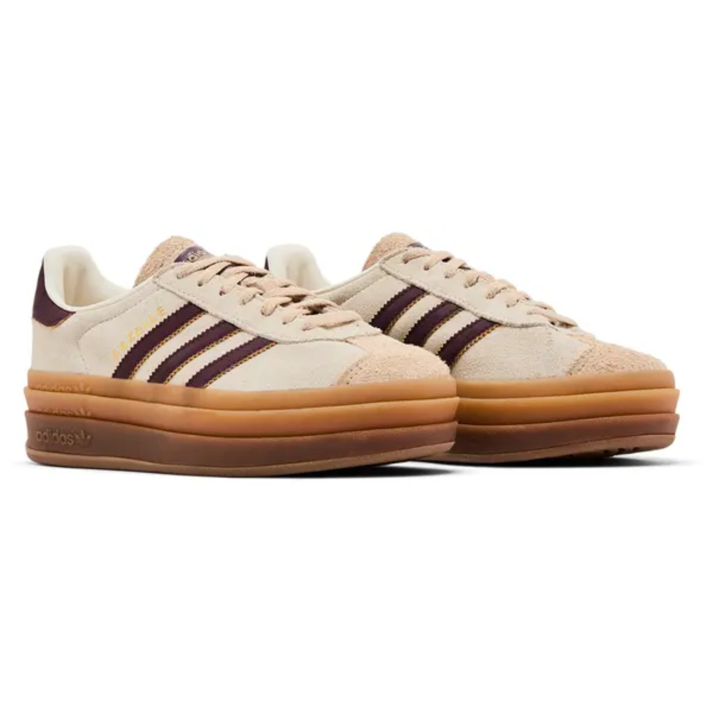 Adidas Originals Women's Cream/Maroon Gazelle Sneakers, JQ5127 (No Box)
