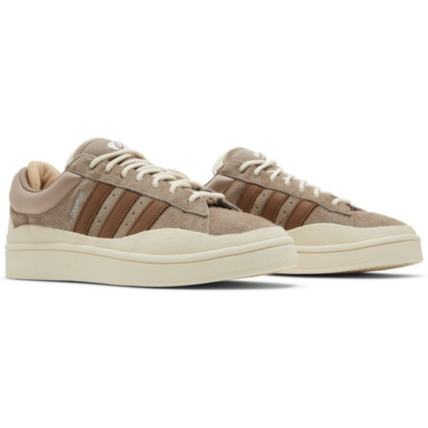 Adidas Originals Men's Brown/Beige Bad Bunny x Campus Sneakers, ID2529