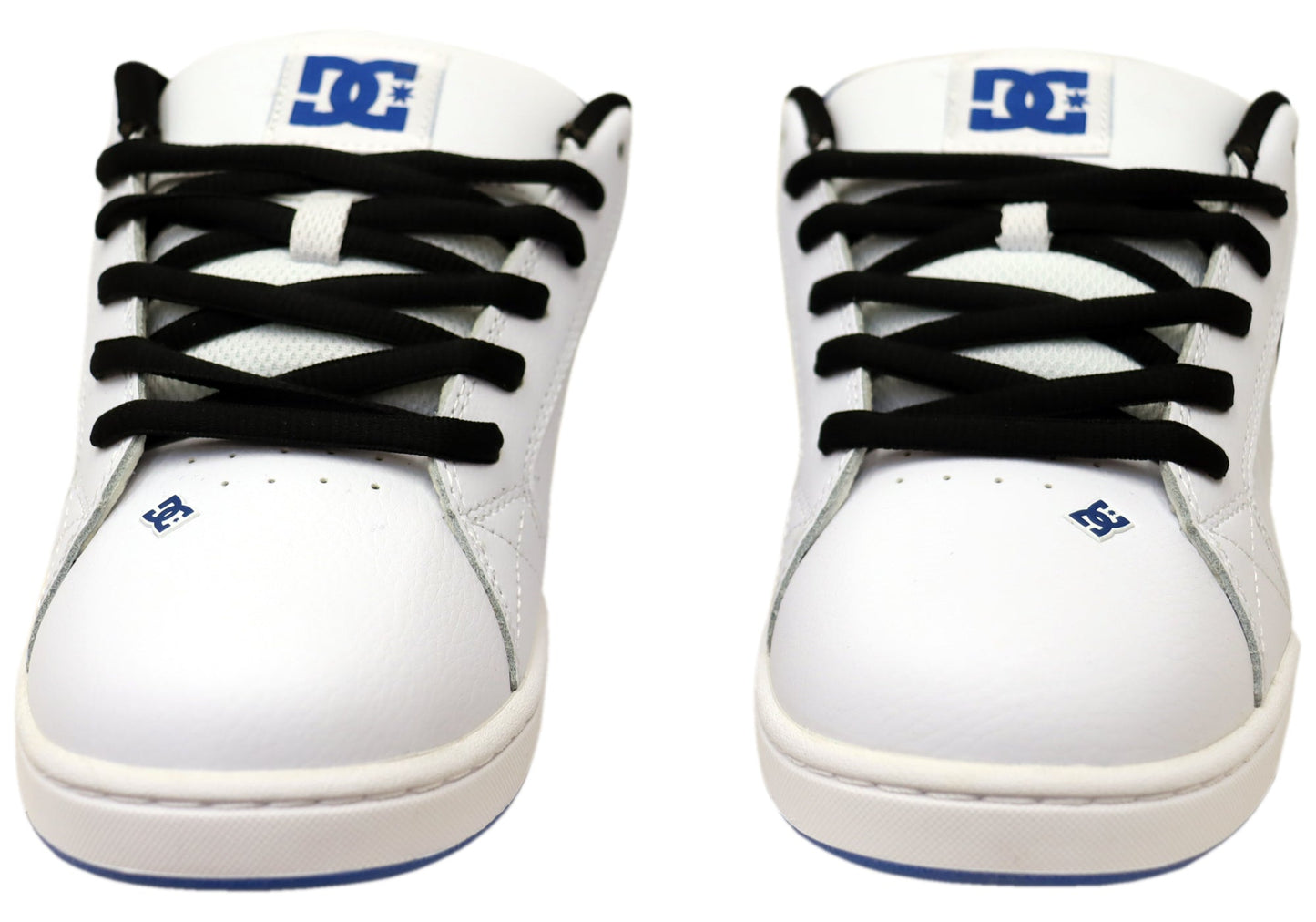 DC Shoes Mens Comfortable Leather Net Shoes White Black Blue