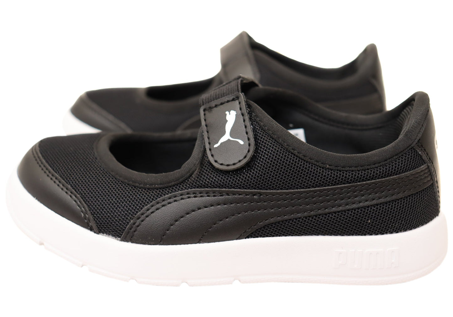 Puma Courtflex V3 Lina V PS Kids Girls Comfortable Mary Jane Shoes