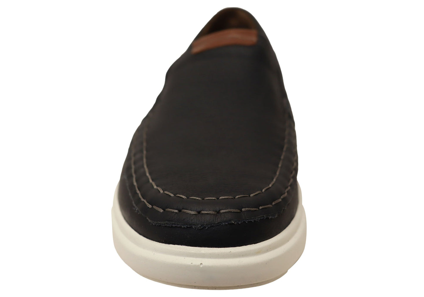 Pegada Reuben Mens Leather Comfort Casual Slip On Shoes Made In Brazil