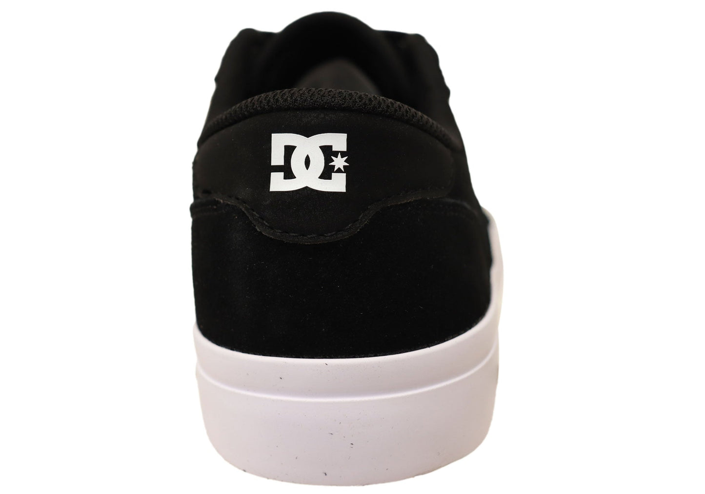 DC Shoes Mens Comfortable Teknic Leather Lace Up Shoes Black White