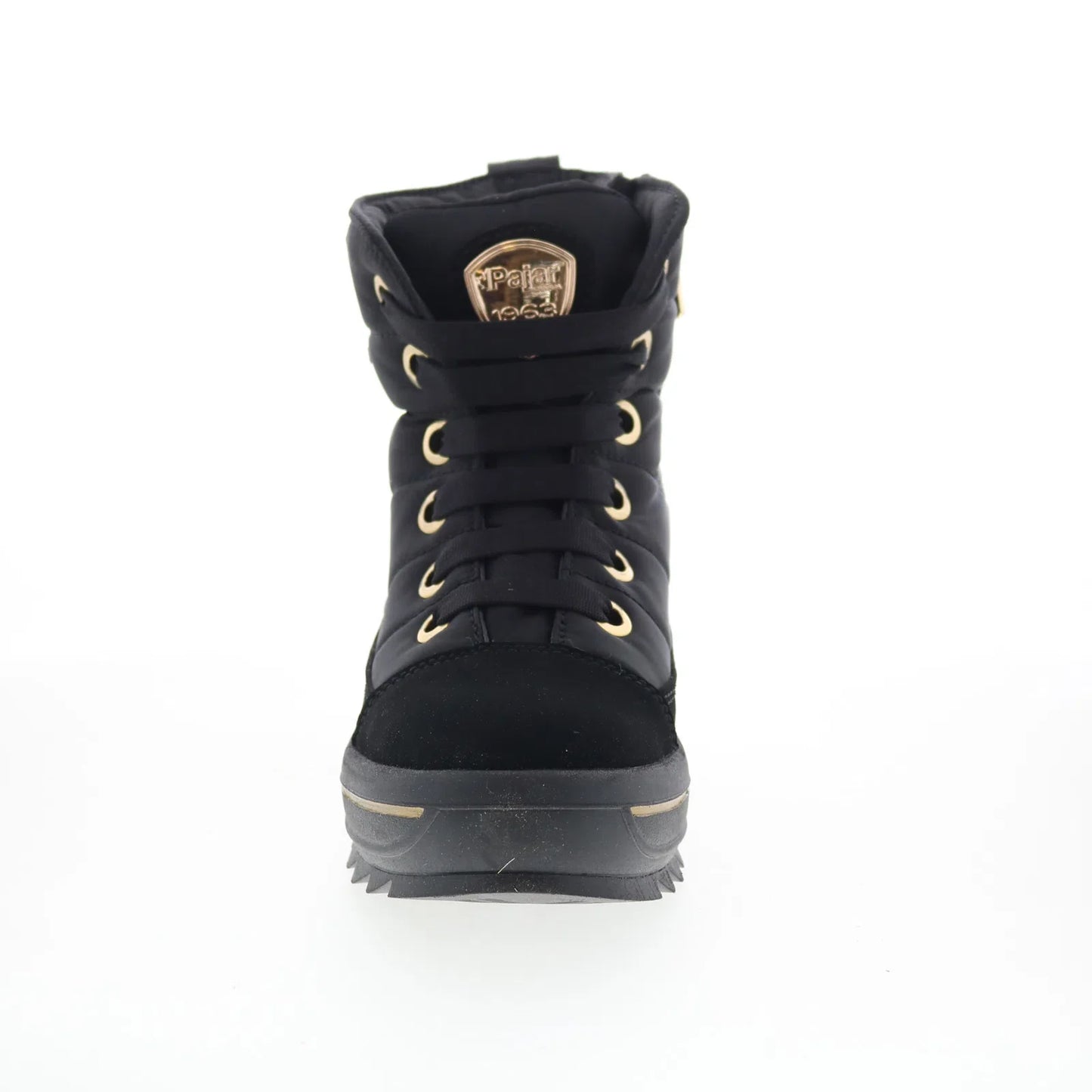 Pajar Tyra 77517 Womens Black Canvas Lace Up Ankle & Booties Boots