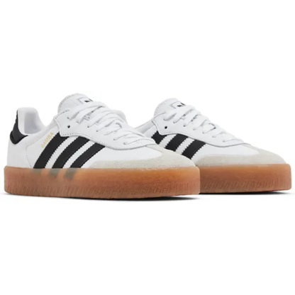 Adidas Originals Women's White/Black Sambae Sneakers, JI1349 (No Box)