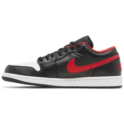 Jordan Men's Black Air Jordan 1 Low 'White Toe' Sneakers, 553558 063