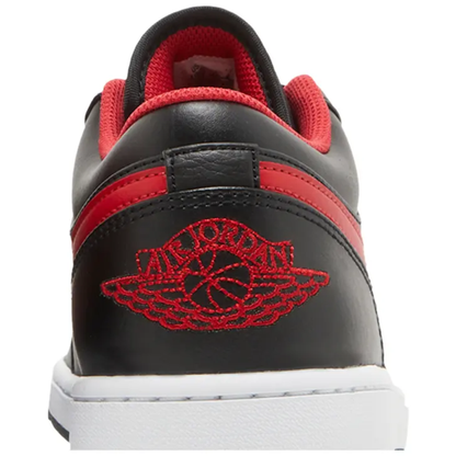 Jordan Men's Black Air Jordan 1 Low 'White Toe' Sneakers, 553558 063