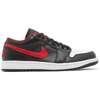 Jordan Men's Black Air Jordan 1 Low 'White Toe' Sneakers, 553558 063
