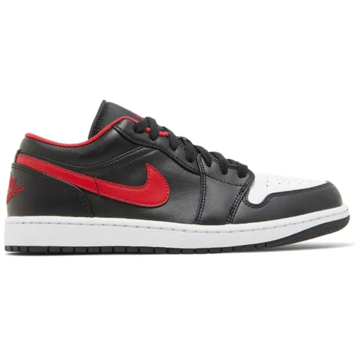 Jordan Men's Black Air Jordan 1 Low 'White Toe' Sneakers, 553558 063