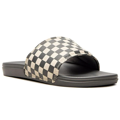 Vans Mens Black La Costa Slide-On Checkerboard, VN0A5HF588H