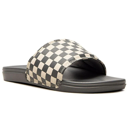 Vans Mens Black La Costa Slide-On Checkerboard, VN0A5HF588H