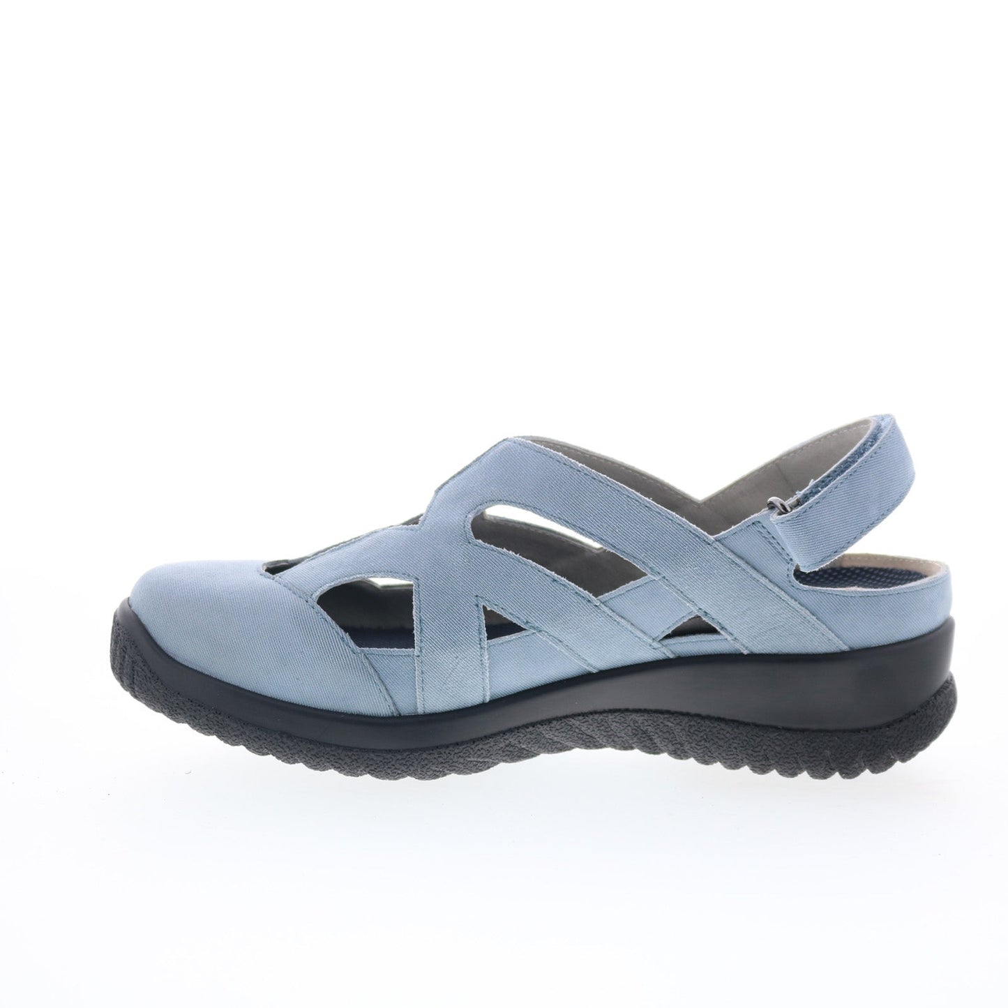 Drew Smiles 14791-4B Womens Blue Suede Strap Sandals Shoes