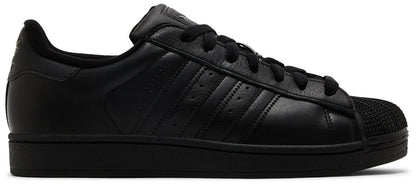 Adidas Originals Men's All Black Superstar II Sneakers, JI0081 (Damaged Box)