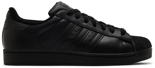 Adidas Originals Men's All Black Superstar II Sneakers, JI0081 (Damaged Box)