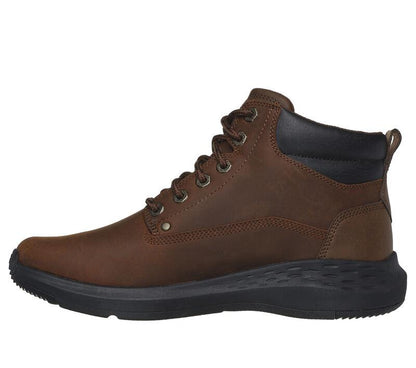 Men's Relaxed Fit Skechers 205175 Parson Ederic Boots - Brown