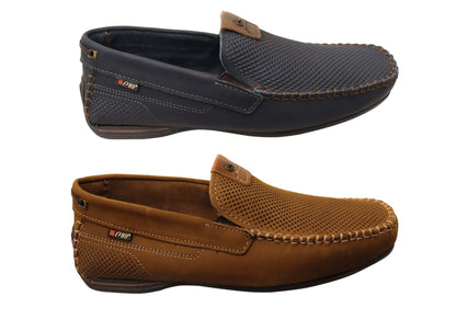 Pegada Collie Mens Comfortable Leather Loafers Shoes Made In Brazil