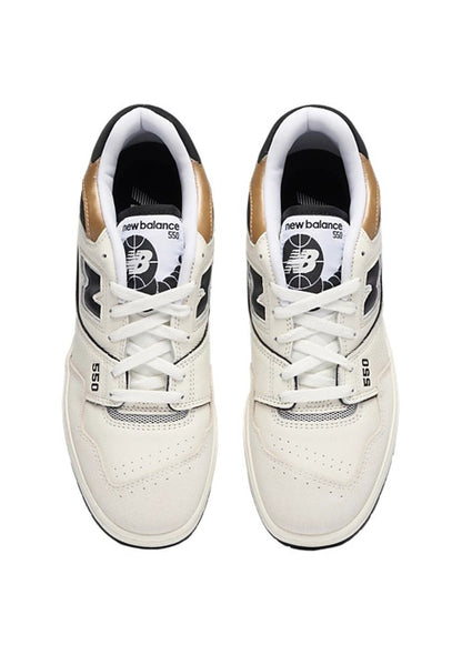 New Balance Men's 550 Standard (D) Shoe White/Black/Gold