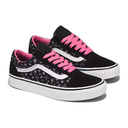 Vans Mens 'Black Pink'Old Skool Shoes, VN000CP5448