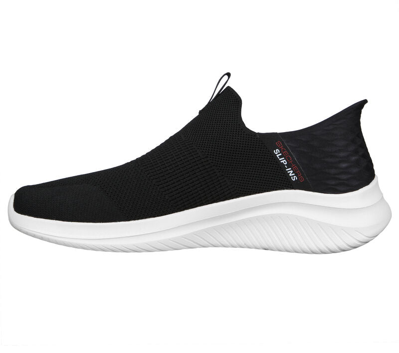 Men's Wide Fit Skechers 232450W Slip-ins Ultra Flex 3.0 - Smooth Step Trainers - Black