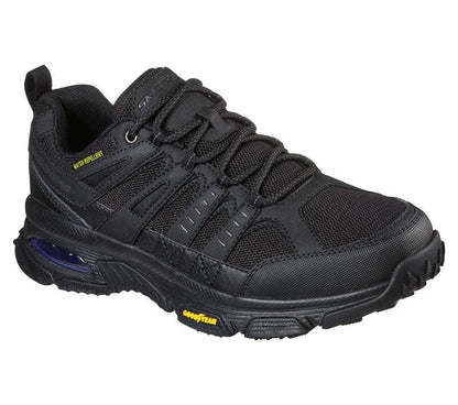 Men's Wide Fit Skechers 237214 Air Envoy Water Repellent outdoor Walking Trainers - Black