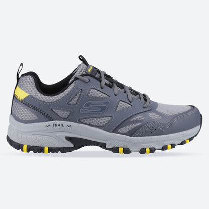 Men's Wide Fit Skechers 237265 Hillcrest outdoor trail Walking Trainers - Charcoal/Black