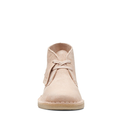 Clarks Desert Boot 26165814 Womens Beige Suede Lace Up Chukkas Boots