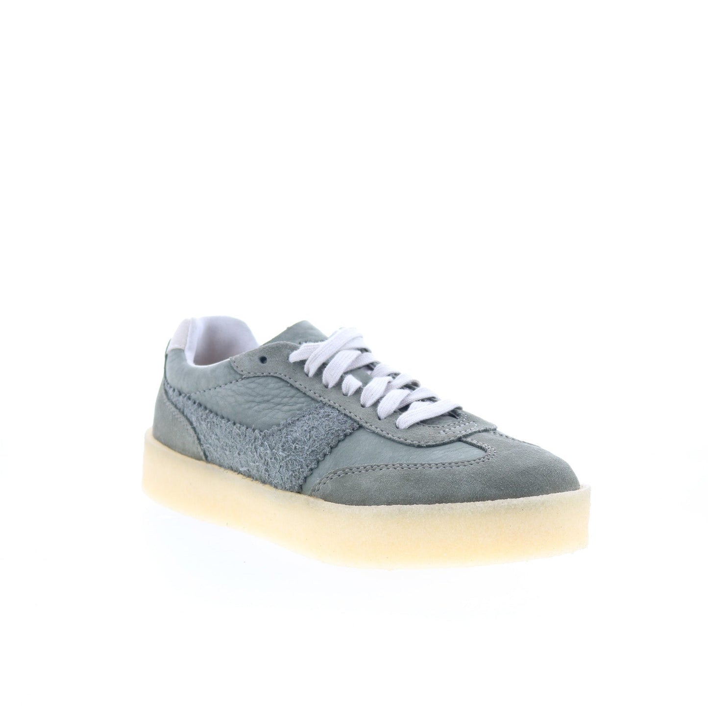 Clarks Tor 80 26178160 Womens Green Suede Lace Up Lifestyle Sneakers Shoes