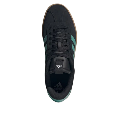 Adidas Mens Black Court 3.0 'Black Powder Teal' Sneakers, JR8653