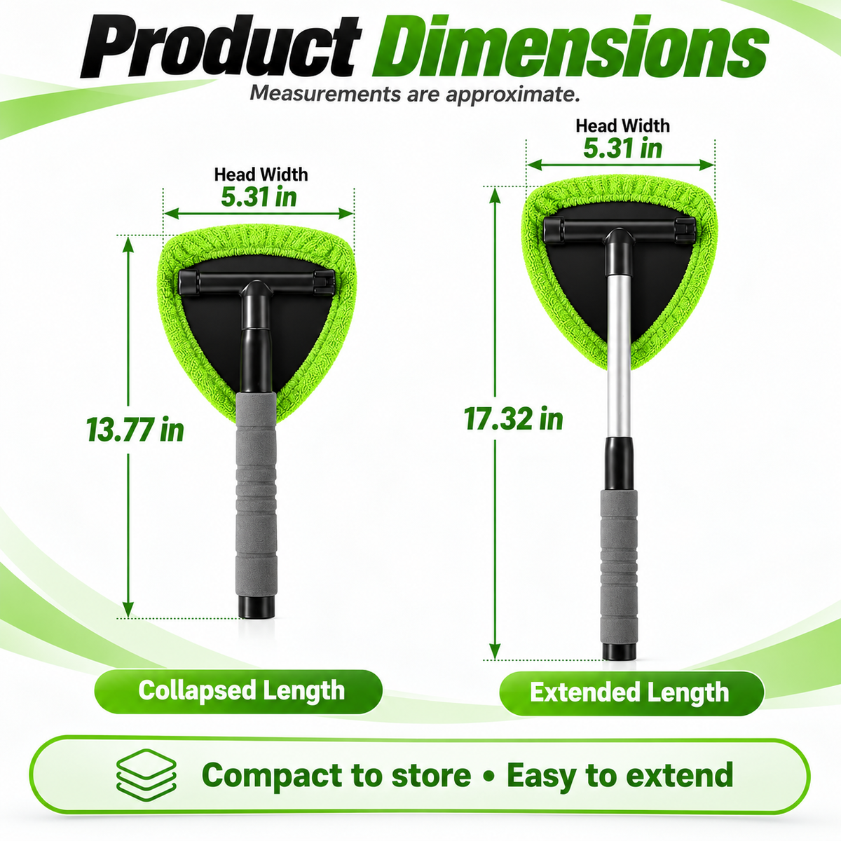 9-Piece Windshield Cleaning Kit – Extendable Car Window Cleaner for a Streak-Free Shine 🚗✨