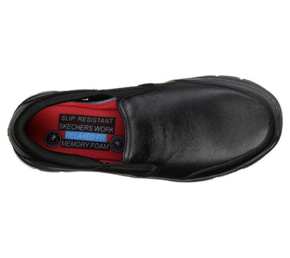 Men's Wide Fit Skechers Work 77071 Bronwood Walking Shoes