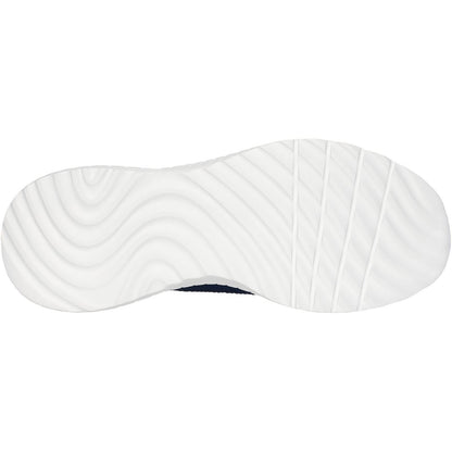 Men's Wide Fit Skechers 118312 Slip-ins Bobs Sport Squad Chaos Solid Step Trainers