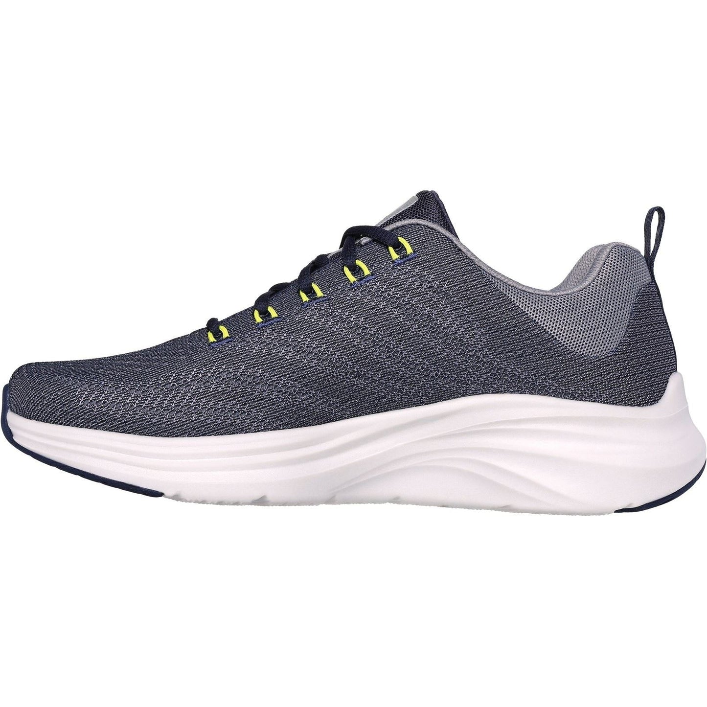 Men's Wide Fit Skechers 232626 Vapor Foam Varien Trainers - Navy/Grey
