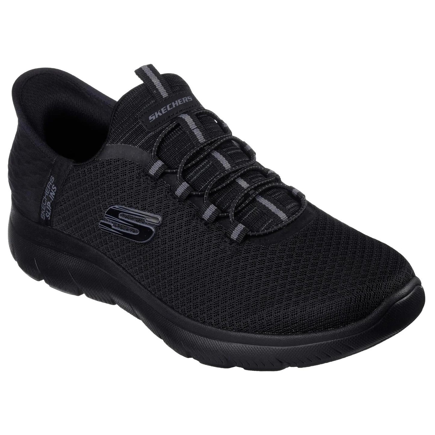 Men's Wide Fit Skechers Slip-ins 232457 High Range Summits Trainers -  Black