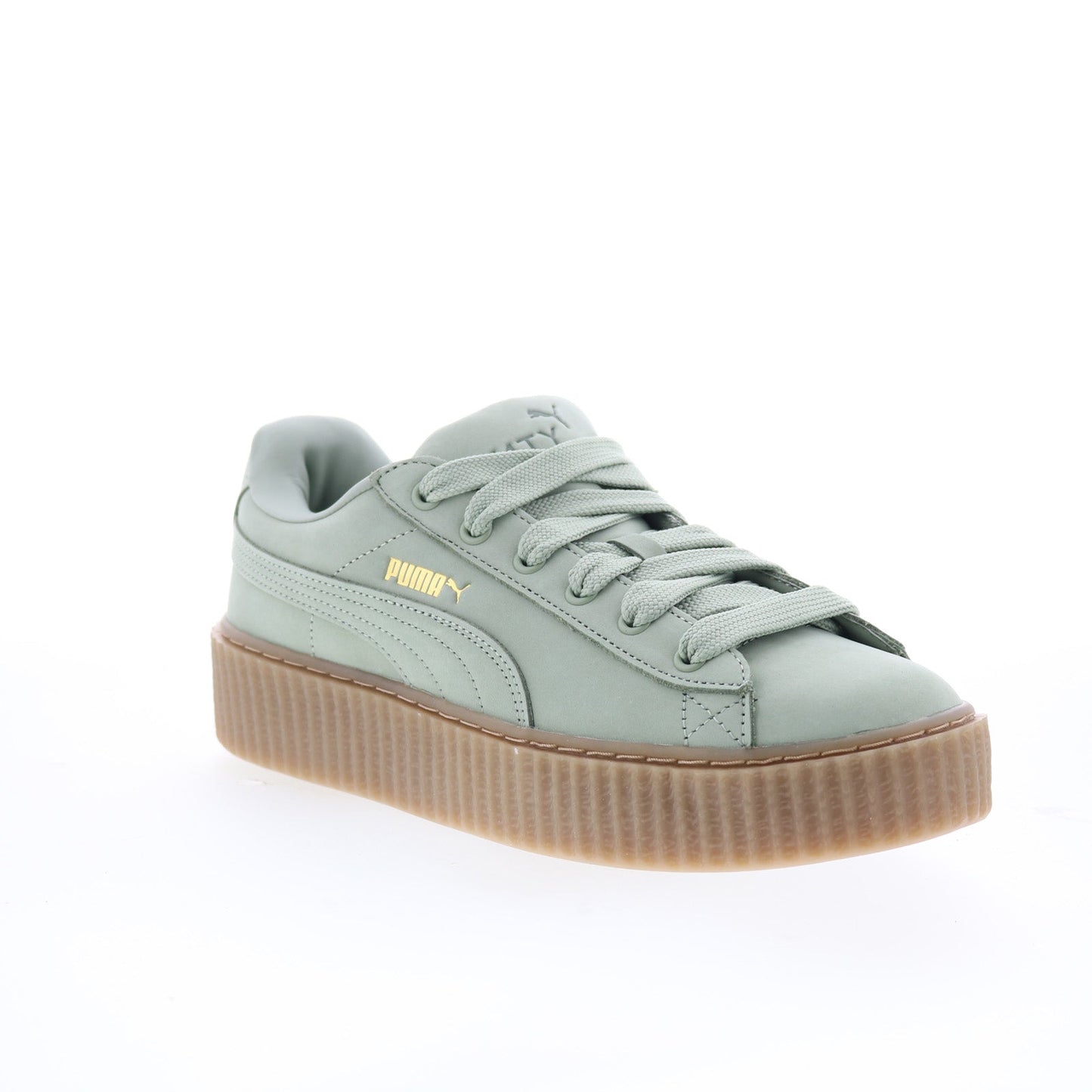 Puma Creeper Phatty Nubuck Womens Green Lifestyle Sneakers Shoes