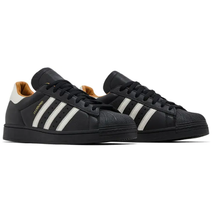 Adidas Men's Black JJJJound x Superstar 90 Sneakers, IH8150 (No Box)