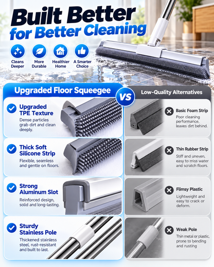 Wet & Dry Floor Squeegee Mop