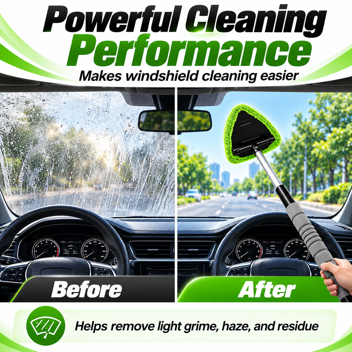 9-Piece Windshield Cleaning Kit – Extendable Car Window Cleaner for a Streak-Free Shine 🚗✨