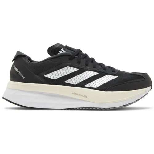 Adidas Men's Black/White Adizero Boston 11 Wide Sneakers, GV9630 (No Box)