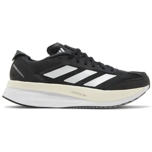 Adidas Men's Black/White Adizero Boston 11 Wide Sneakers, GV9630 (No Box)