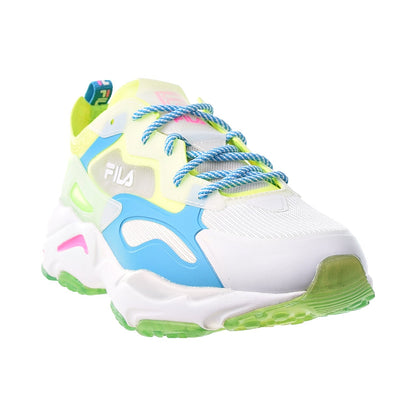 Fila Ray Tracer Lite Women's Shoes Safety Yellow-Green Gecko-Blue Atoll