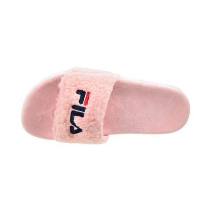 Fila Fuzzy Drifter Women's Slide Sandals Pink-Navy-Red