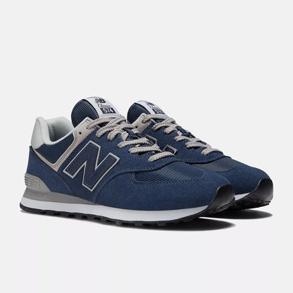 Men's Wide Fit New Balance ML574EVN Walking/Running Trainers - Exclusive - Navy ENCAP