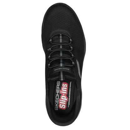 Men's Wide Fit Skechers Slip-ins 232457 High Range Summits Trainers -  Black