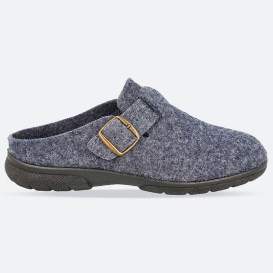 Men's Wide Fit DB Skyfall Mule Buckle Slippers