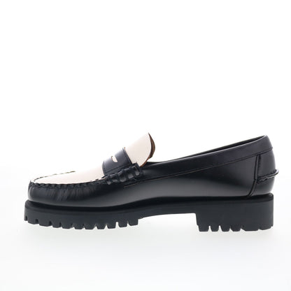 Sebago Dan Lug 7002IJ0-987 Womens Black Loafers & Slip Ons Penny Shoes