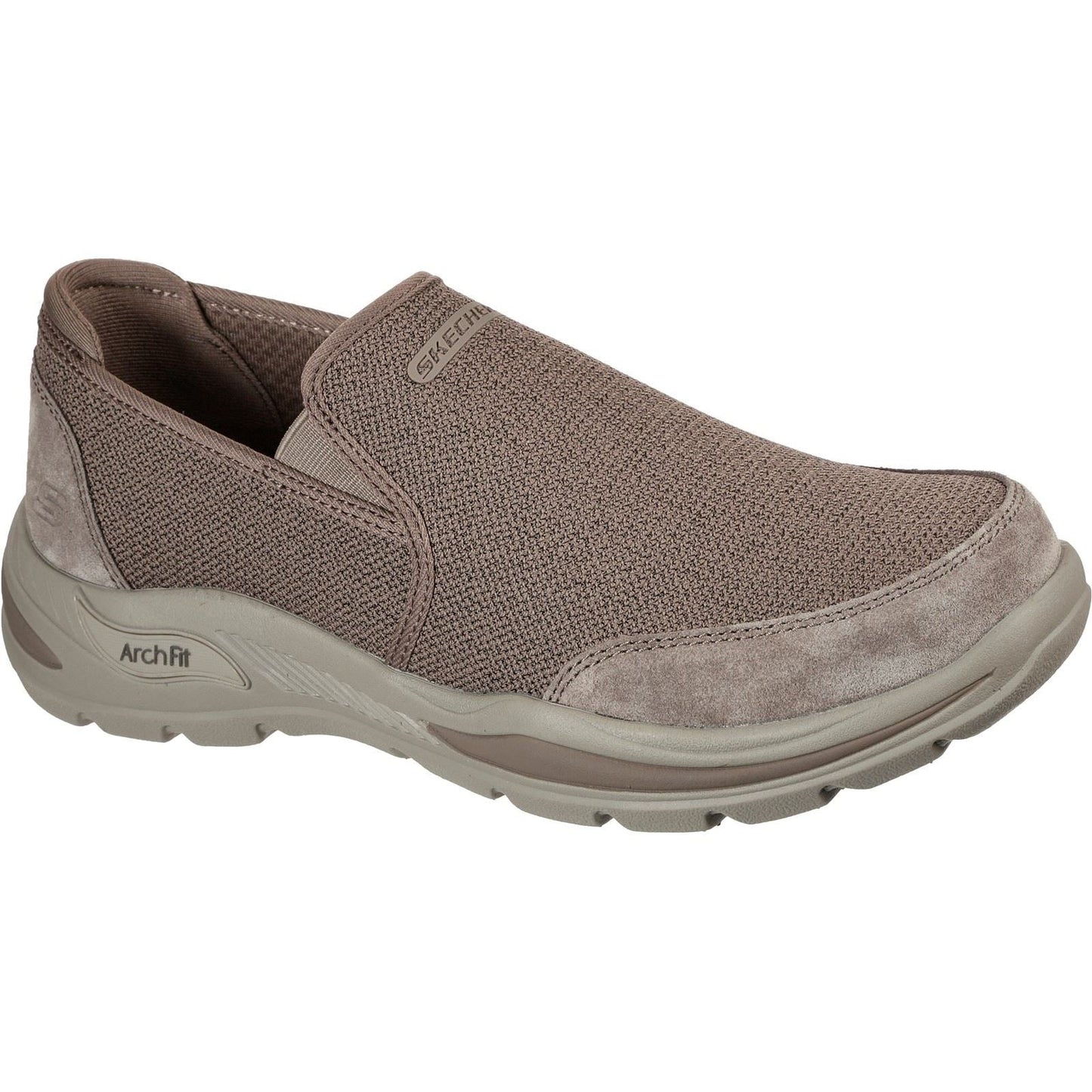 Men's Wide Fit Skechers 204509 Arch Fit Motley Ratel Slip On Trainers