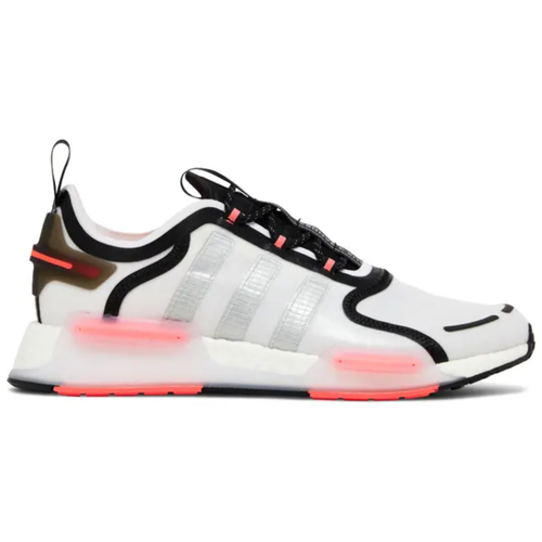 Adidas Men's White/Silver/Black NMD_V3 Sneakers, GW1860 (No Box)