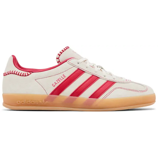 Adidas Originals Women's Cream/Scarlet Gazelle Indoor Sneakers, JS1402 (No Box)