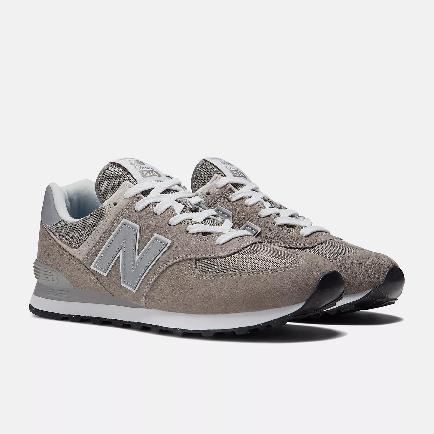 Men's Wide Fit New Balance ML574EVG Walking/Running Trainers - Exclusive - Grey ENCAP Width 4E