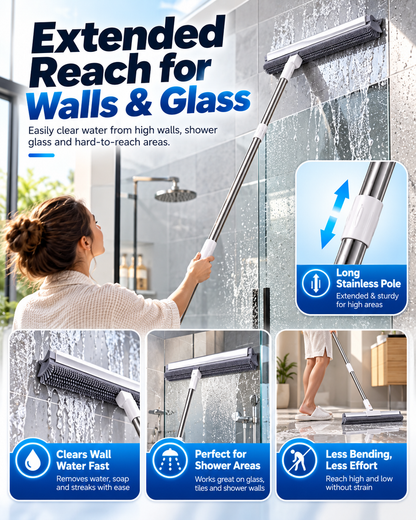 Wet & Dry Floor Squeegee Mop