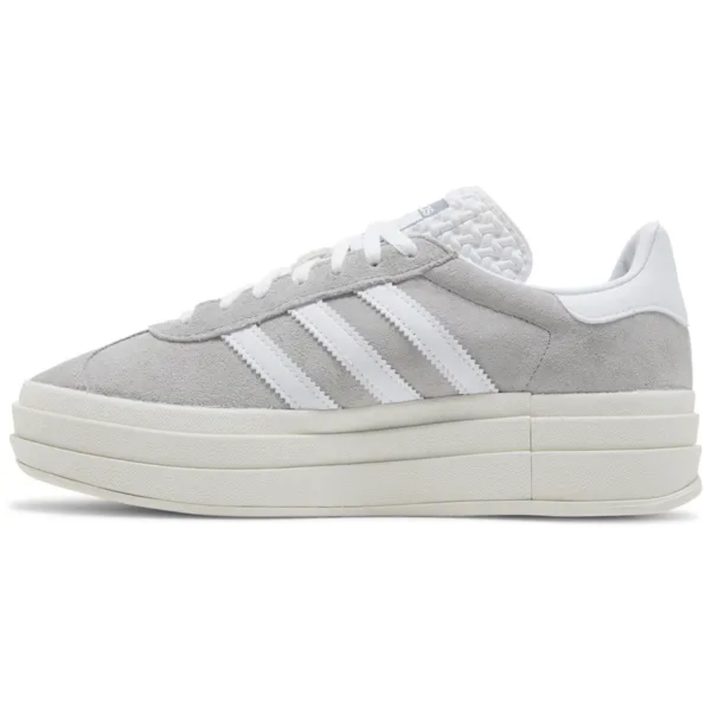 Adidas Originals Women's Grey Gazelle Bold Sneakers, HQ6893 (No Box)